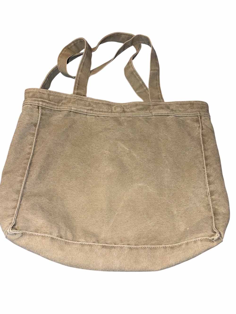 BONGO Y2K Mint Condition Grunge Canvas Cargo Pocket Utility Tote Bag Olive/Khaki - Picture 3 of 7